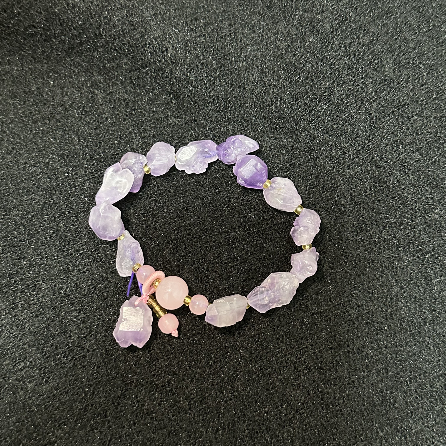 Gelang Amethyst Lelaki dan Perempuan yang Popular (Emas 18K)